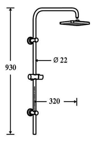 Barral De Ducha cromado