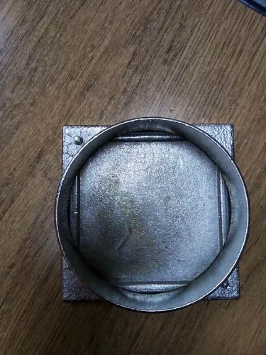 Tapa Ciega 10 X 10 Con Marco Para Caja Bronce Cromado