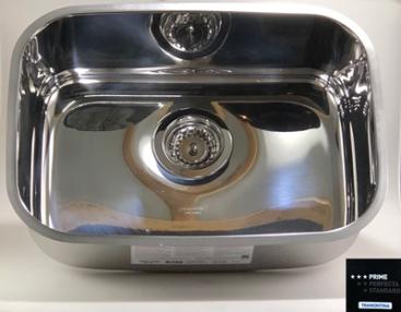 PILETA AC. INOX. ALTO BRILLO 48*34*18 TRAMONTINA
