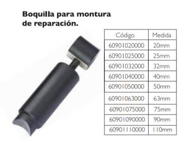 Boquilla para montura de reparación