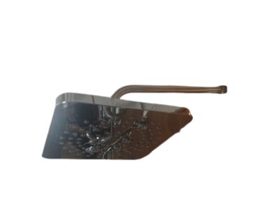 Roseta plástica cromada cuadrada gigante